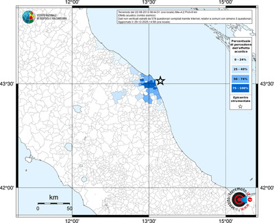 Mappa territorio comunale con almeno 3 questionari