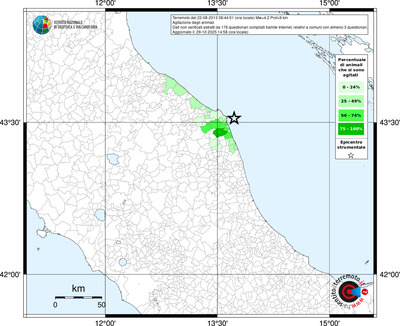 Mappa territorio comunale con almeno 3 questionari