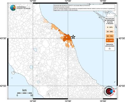 Mappa territorio comunale con almeno 3 questionari