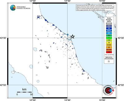 Mappa EMS - territori località