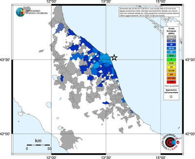 Mappa EMS - territori comuni