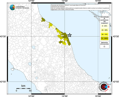 Mappa territorio comunale con almeno 3 questionari