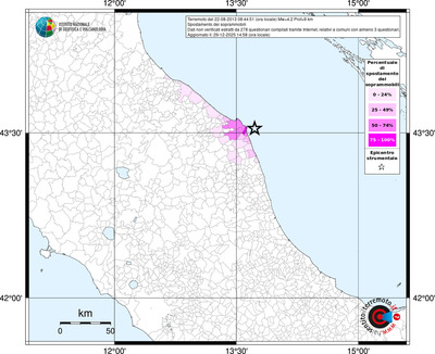 Mappa territorio comunale con almeno 3 questionari