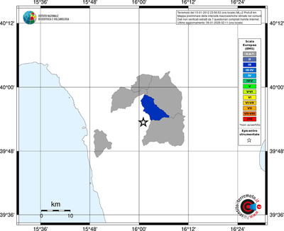 Mappa EMS - territori comuni