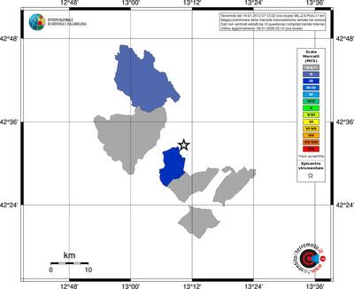 Mappa MCS - territori comuni