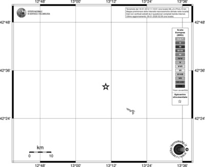 Mappa EMS - territori località