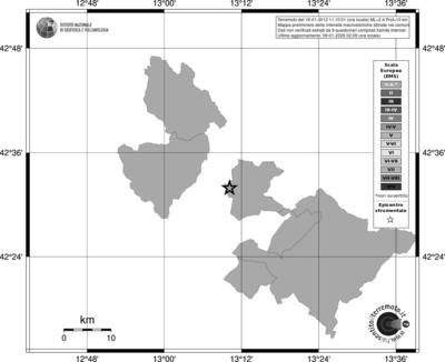 Mappa EMS - territori comuni