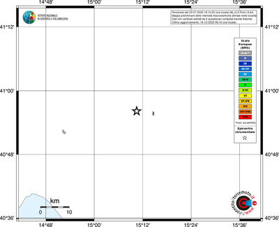 Mappa EMS - territori località