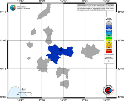 Mappa EMS - territori comuni