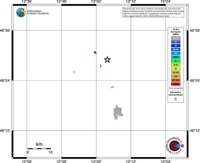 Mappa EMS - territori località