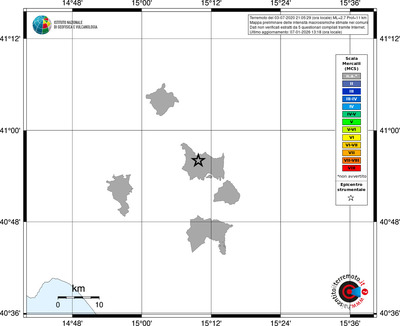 Mappa MCS - territori comuni