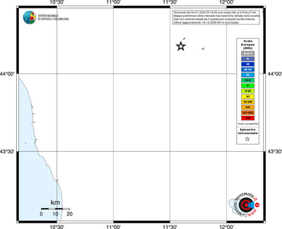Mappa EMS - territori località