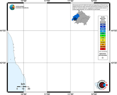 Mappa MCS - territori comuni