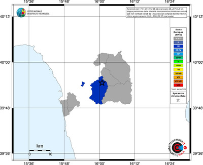 Mappa EMS - territori comuni