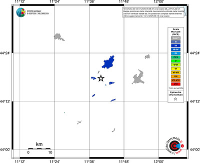 Mappa MCS - territori località