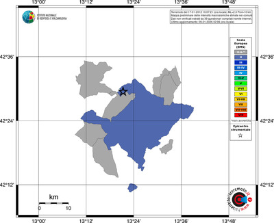 Mappa EMS - territori comuni