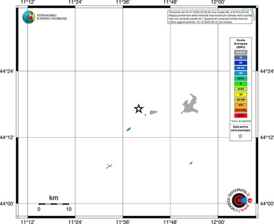 Mappa EMS - territori località