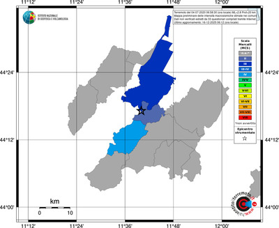 Mappa MCS - territori comuni