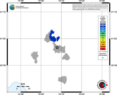 Mappa EMS - territori comuni