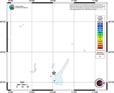 Mappa EMS - territori località
