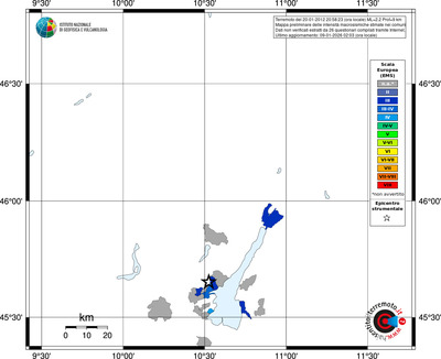 Mappa EMS - territori comuni