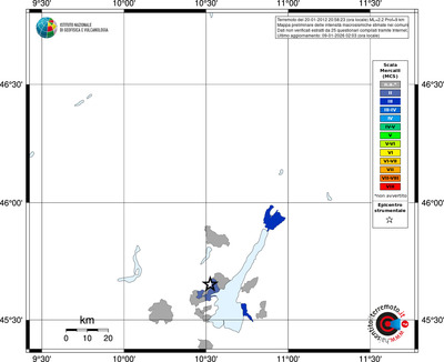 Mappa MCS - territori comuni