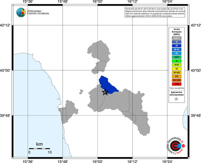 Mappa EMS - territori comuni