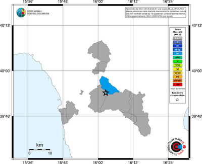 Mappa MCS - territori comuni