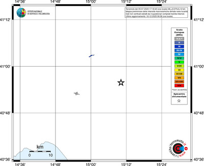 Mappa EMS - territori località