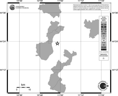 Mappa EMS - territori comuni