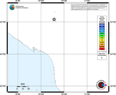 Mappa MCS - territori località