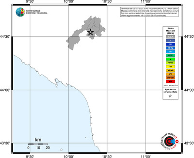 Mappa MCS - territori comuni