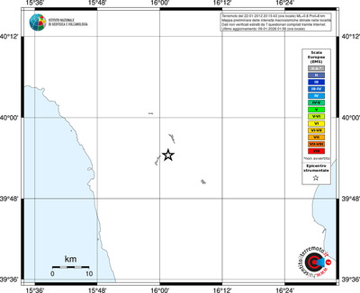 Mappa EMS - territori località