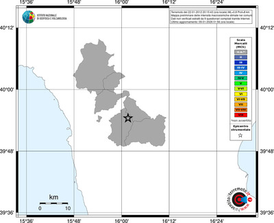 Mappa MCS - territori comuni