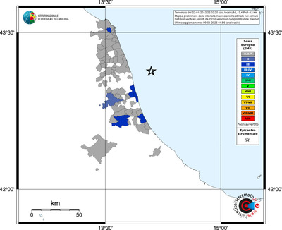 Mappa EMS - territori comuni