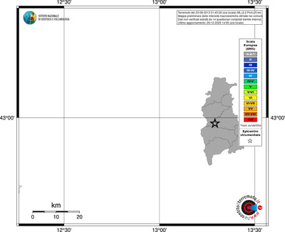Mappa EMS - territori comuni