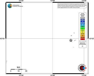 Mappa MCS - territori località