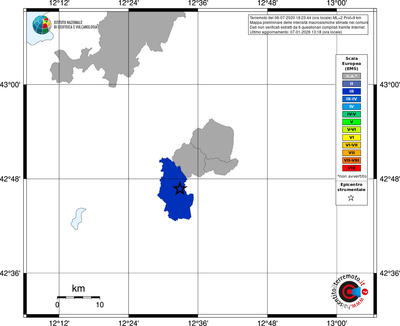 Mappa EMS - territori comuni