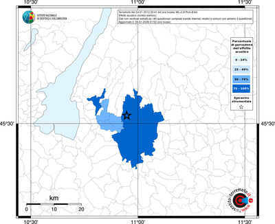 Mappa territorio comunale con almeno 3 questionari