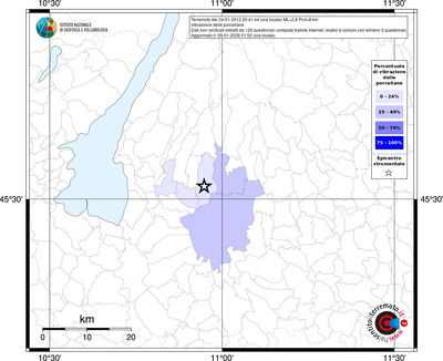 Mappa territorio comunale con almeno 3 questionari