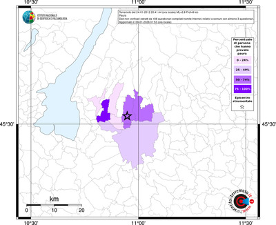 Mappa territorio comunale con almeno 3 questionari