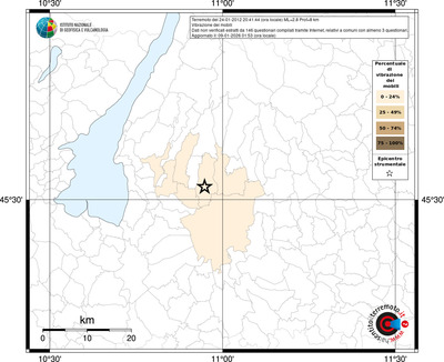 Mappa territorio comunale con almeno 3 questionari
