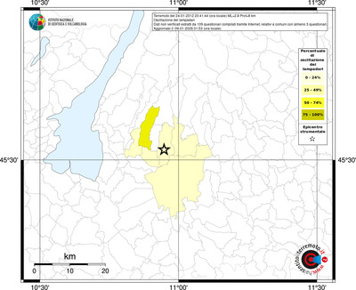 Mappa territorio comunale con almeno 3 questionari