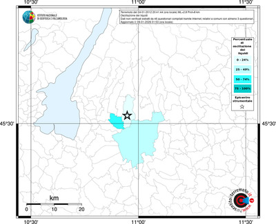 Mappa territorio comunale con almeno 3 questionari
