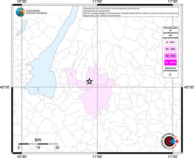 Mappa territorio comunale con almeno 3 questionari