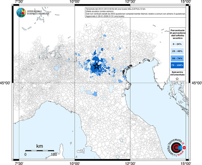 Mappa territorio comunale con almeno 3 questionari