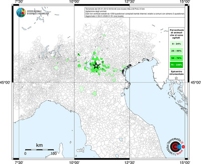 Mappa territorio comunale con almeno 3 questionari