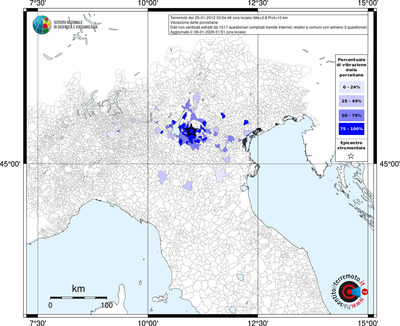 Mappa territorio comunale con almeno 3 questionari