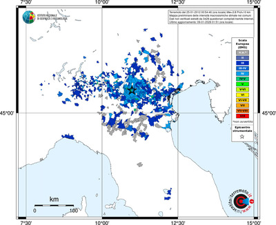 Mappa EMS - territori comuni