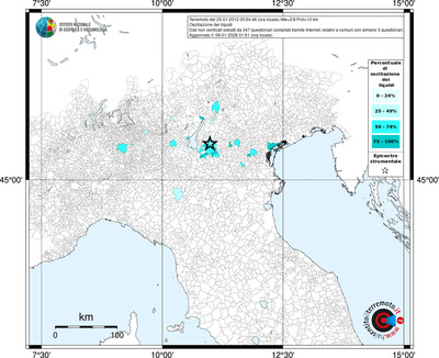Mappa territorio comunale con almeno 3 questionari